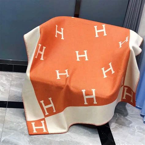 hermes blanket orange|hermes knockoff blanket.